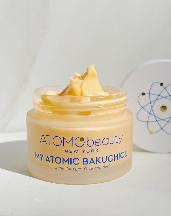 MY ATOMIC BAKUCHIOL Cream for Eyes, Face and Neck – Bakuchiol + Purified Quinoa Seed Polysaccharides | Anti-Aging, Lifting & Brightening | Retinol Alternative | Vegan & Dermatologically Tested – 45ml-FemmiqueWomen
