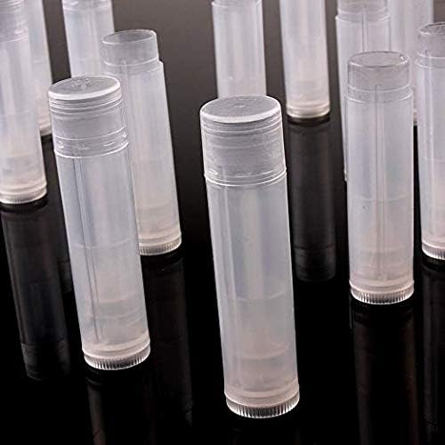 12 Pieces Clear Plastic Empty Lip Balm Tubes Containers DIY Lip Balm Lip Gloss Tube Pipe Bottle-FemmiqueWomen