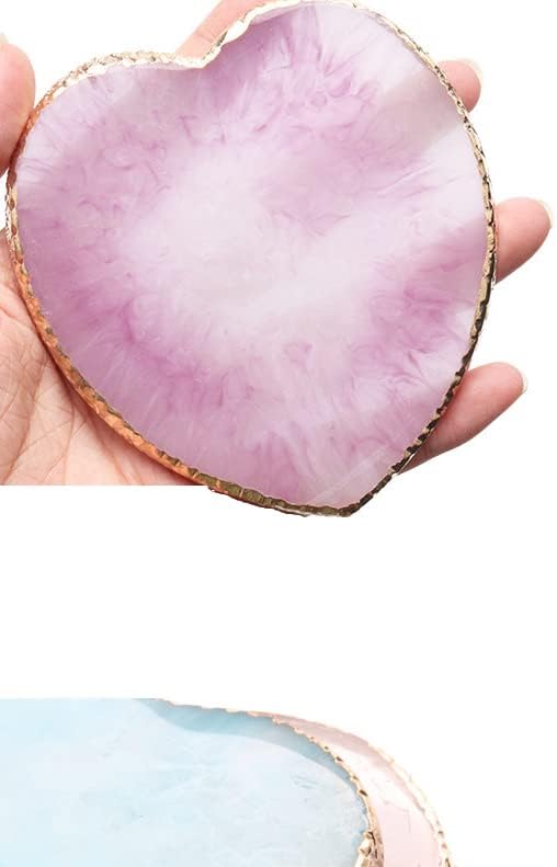 2 Pcs Herat Phnom Penh Resin Nail Art Palette,Nail Art Gel Nail Polish Palette Nail Art Painting Palettes with Stirring Rod Nail Piece Display Tool Cosmetic Makeup Mixed Color Palette Tray-FemmiqueWomen