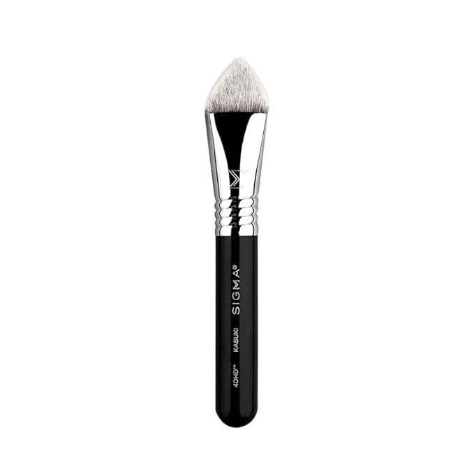 Sigma Beauty 4DHD Kabuki Brush – Pyramid-Shaped Kabuki Makeup Brush for Blending Concealer and Powder on Spots, Scars, Crevices and Under Eye - Offers Precise Application & Detailed Coverage-FemmiqueWomen