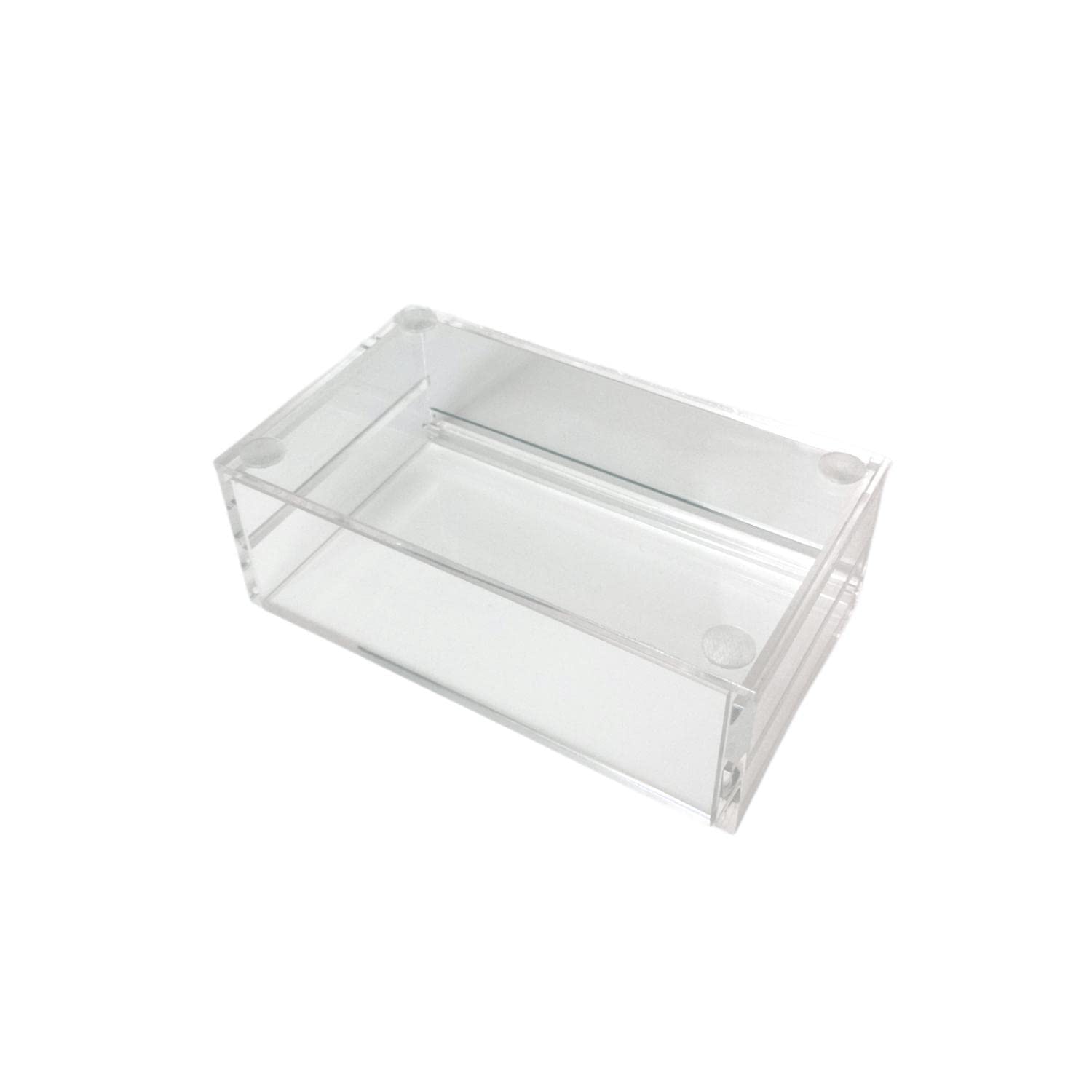 Two Layers Eyelash Grafting Pallet with Cover, Dust-proof Acrylic Lash Tile holder, Eyelash Extensions Storage Gasket Pads 2 Tiers for Beginners Beauty Artist Salon (White)-FemmiqueWomen