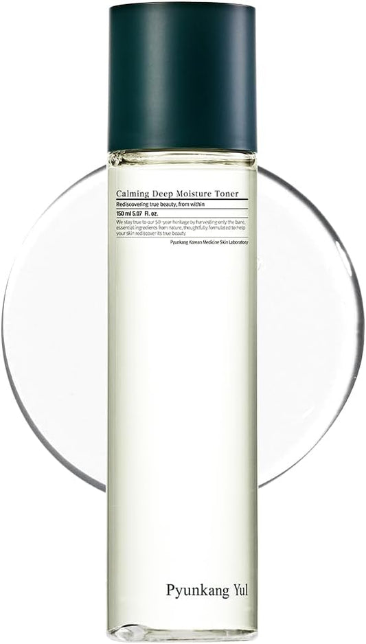 Pyunkang Yul PKY Calming Deep Moisture Toner - Face Toner for Women containing AHA and PHA - for Teens and Adults - Astringent for Face - Korean Facial Toner - 150ml 5.07 Fl. Oz.-FemmiqueWomen