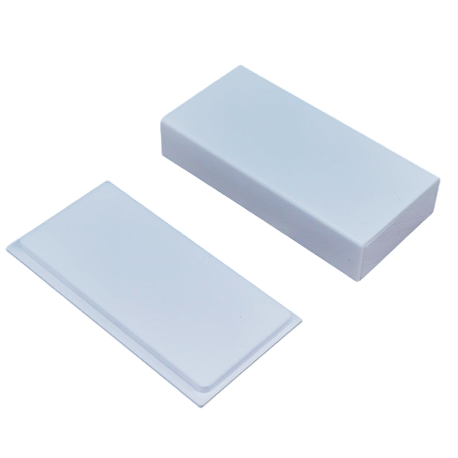 Eyelash Grafting Pallet with Cover, Dust-proof Acrylic Lash Tile holder, Eyelash Extensions Storage Gasket Pads for Beauty Artist Salon Beginners (Pure White)-FemmiqueWomen