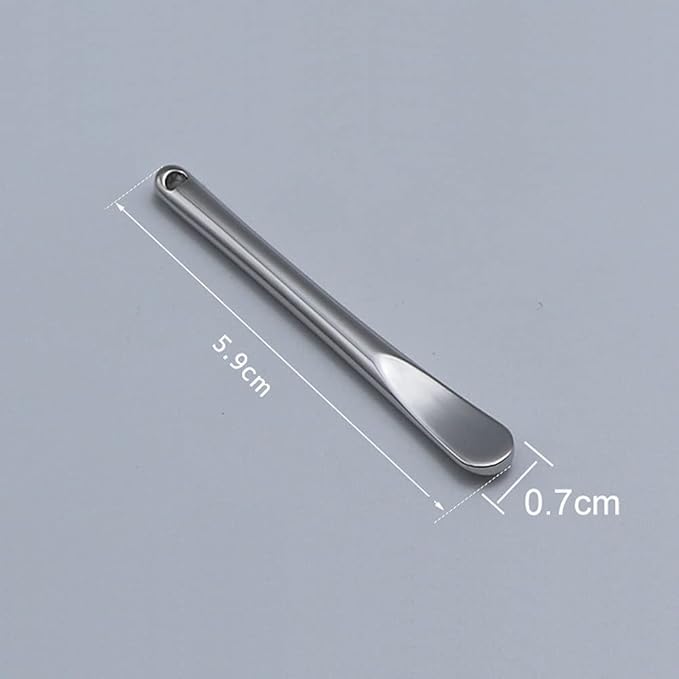 3 Pieces Zinc Alloy Makeup Spatula Eye Cream Spoon Beauty Scoop Mini Spoon Makeup Beauty Spoons Mini Cosmetic Skincare Spatula for Cream Lotions, Cylindrical Handle Type, Golden, Silver, Rose-Gold-FemmiqueWomen