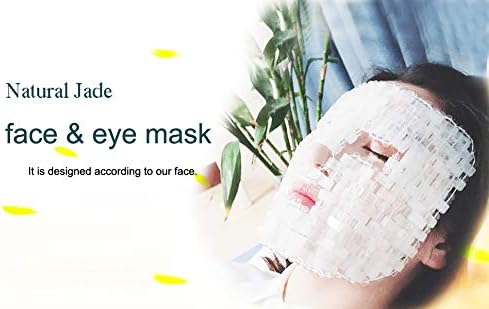 Jade Face Sleeping Mask, Jade Mask for Relieving Face & Eye Puffiness Migraine, Anti Wrinkle Mask Therapy, Yoga Meditation Tools (Clear Crystal)-FemmiqueWomen
