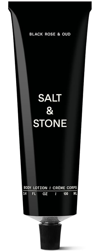 Salt & Stone Body Lotion for Women & Men | Hydrates, Nourishes & Softens Skin | Restores Dry Skin | Fast-Absorbing | Cruelty-Free & Vegan (100 ml) (Black Rose & Oud)-FemmiqueWomen