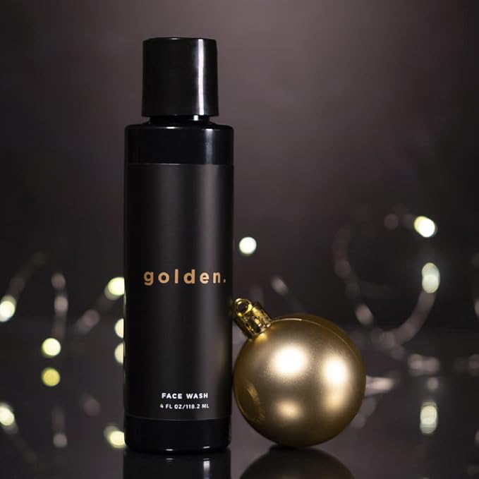 Golden Grooming Co. Men Face Wash with Aloe Vera & Vitamin E - Facial Cleanser for Men - Organic & Nature-Based - Ideal for Sensitive and Oily Skin - Rich Foaming Daily Cleanser - 4 oz.-FemmiqueWomen