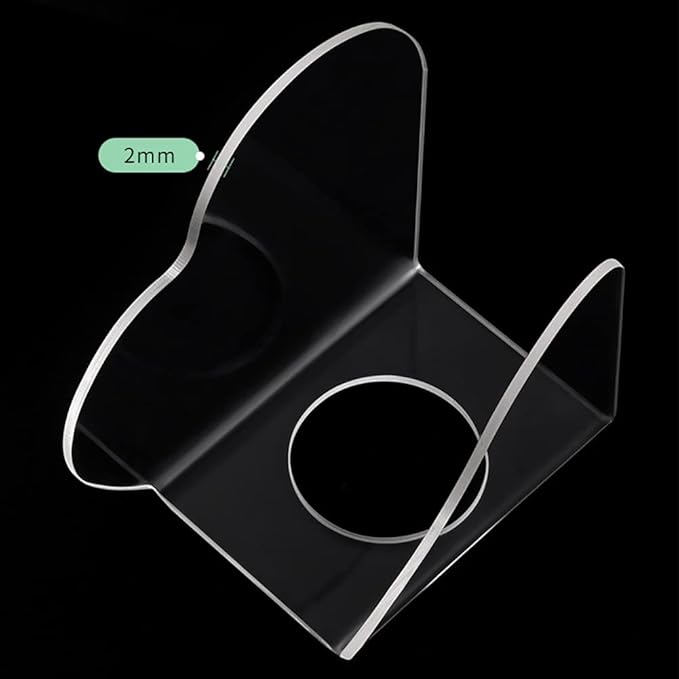 2 Pcs Clear Acrylic Nail Art Palettes Heart Shaped Nail Painting Plate Makeup Hand Palette Professional Cosmetic Mixing Palette for Beauty Salon-FemmiqueWomen