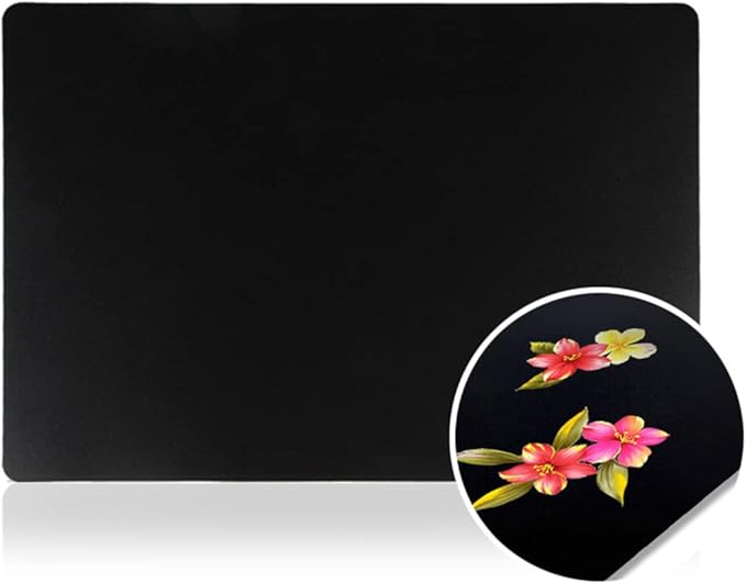 10Sheets Plastic Nail Art Palette Nail Painting Board Nail Drawing Board Nail Painting Mixed Color Palettes Paint Mixing Palette for Nail-Art Beauty Salon Color Cream Mixing, Black-FemmiqueWomen