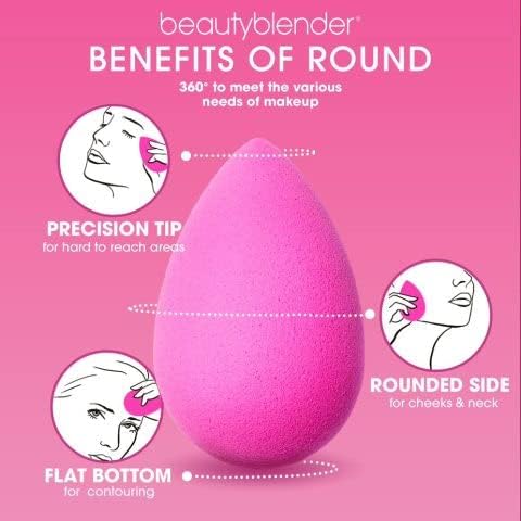 Beautyblender® | Nova Beauty Blender Makeup Sponge, Super-Soft Foam Easily Blends Foundations, Powders & Creams, Made in USA, Reusable, Washable, Streak Free Application, Vegan, Cruelty Free-FemmiqueWomen