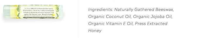 100% Natural Beeswax Lip Balm with Organic Oils (Sweet Honey, 4 pack)-FemmiqueWomen