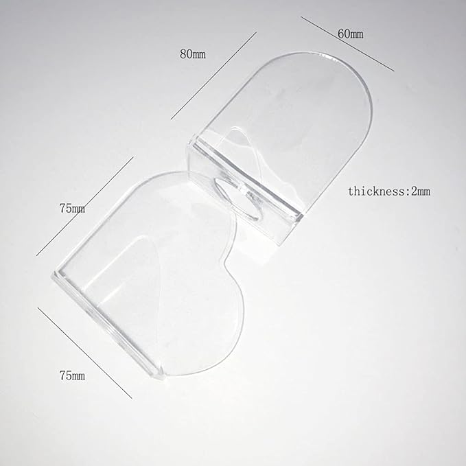 1 Pack Transparent Acrylic Nail Art Hand-held Palette Nail DIY Art Design Paint Color Mixing Manicure Tool, Heart Shaped-FemmiqueWomen