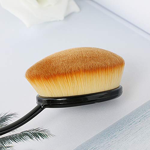 2 Sets Yoseng Oval Makeup Brushes 10 Fashionable Super Soft Professional Oval Toothbrush Foundation Contour Powder Blush Blending Brush Cosmetic Brushes Tool Set ink with Box Black（2 Pack）-FemmiqueWomen