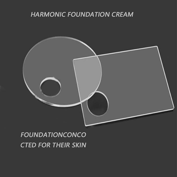 3 PCS Acrylic Cosmetic Makeup Palette Liquid Foundation Mixing Palette Art nail Palette Pigment for Nail Art Beauty Salon Color Cream Liquid Foundation Mixing Palette-FemmiqueWomen