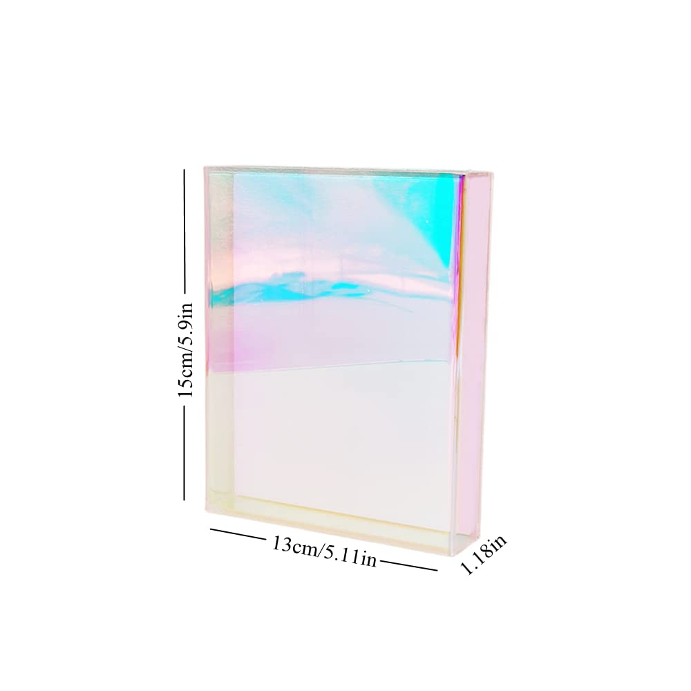 Grafting False Eyelash Acrylic Extension Pallet Organizer, Eyelash Extension Glue Tweezers Plate Makeup Palette, Dustproof Storage Box Display Training Tools Salon (Dazzling L with cover)-FemmiqueWomen