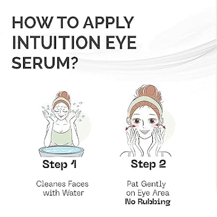 Intuition Eye Serum | Vitamin E, Cucumber Seed Oil And Hyaluronic Acid | Eye Serum for Wrinkles, Finelines and Dark Spots | Best Eye Serum For All Skin Types (15 ML)-FemmiqueWomen