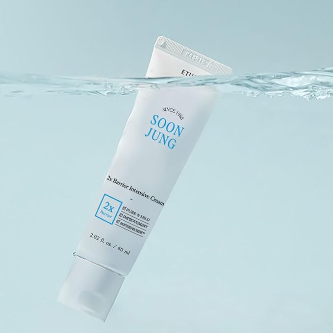 ETUDE SoonJung 2x Barrier Intensive Cream (Original), Hypoallergenic Shea Butter Hydrating Facial Cream for Sensitive Skin, Water-oil Balance & Panthenol, Korean Skin Care (2.02 Fl Oz)-FemmiqueWomen