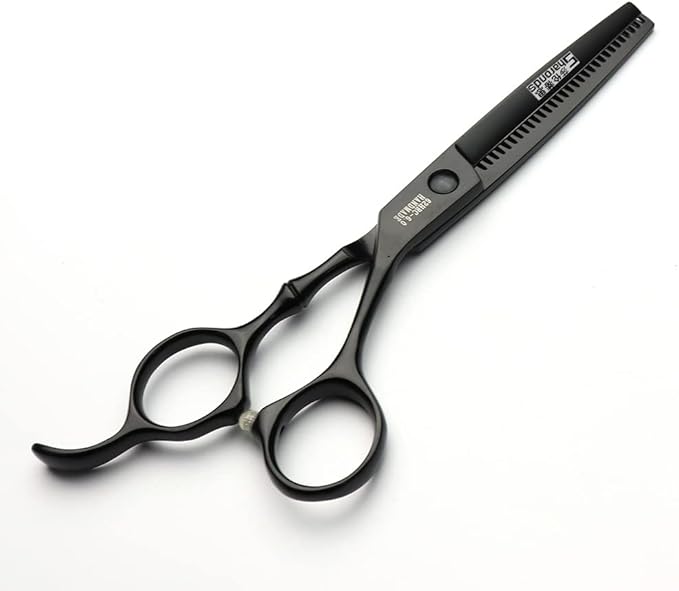 SHARONDS 6/7 Inch Professional 440C Hair Cutting Scissor Salon Hairdressing Thinning Shears Perfect for Barber and Home Use (6 in tooth)