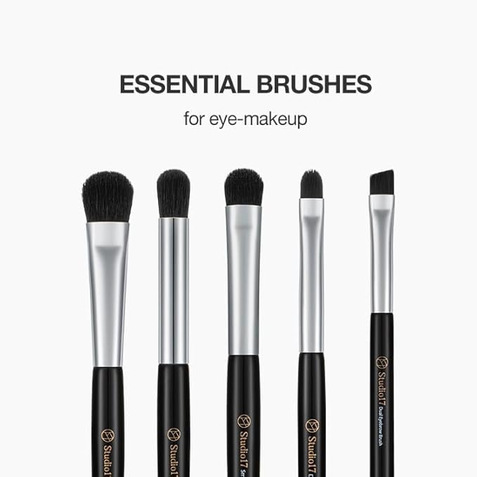 Eye Makeup Brush Set 5 Pcs | Small & Portable Eye Shadow Brushes | Korean Eye Makeup Brushes | Premium Synthetic Bristles for Professionals-FemmiqueWomen