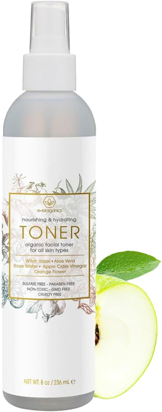 Era Organics Hydrating Toner for Face - Refreshing and Balancing Anti Aging Facial Mist with Rose Water, Apple Cider Vinegar, Witch Hazel-FemmiqueWomen