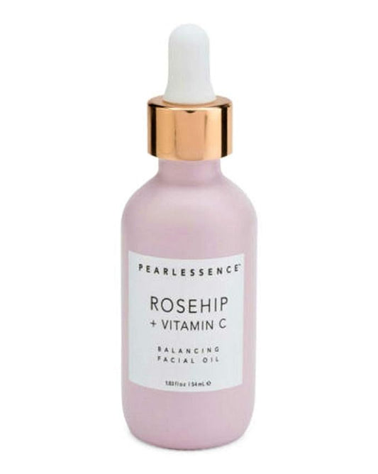 Pearlessence Rosehip Balancing Facial Oil + Rosehip Fruit Oil & Vitamin C | Daily Hydration to Help Balance & Revive Skin | Made in USA & Cruelty Free-FemmiqueWomen