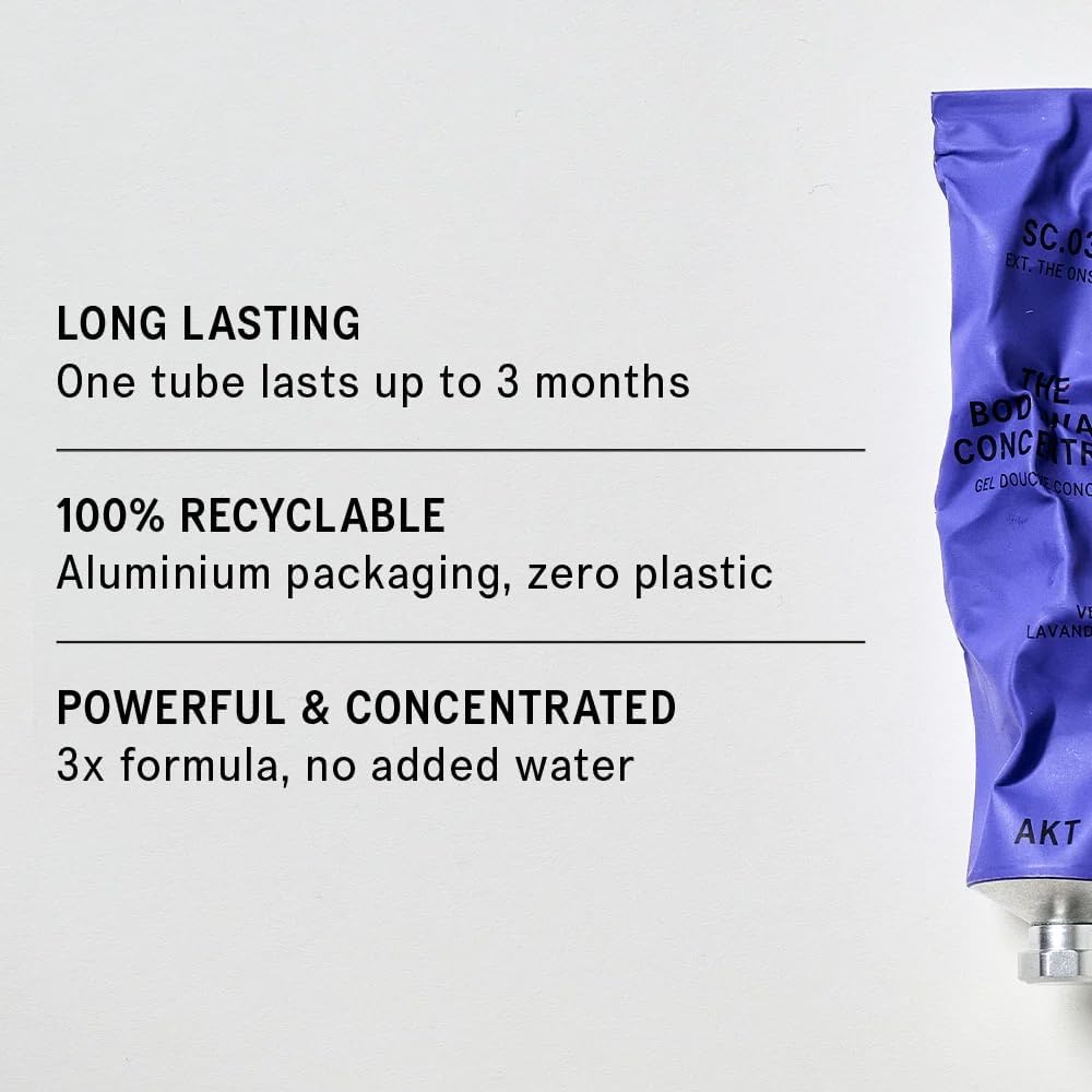 Akt The Body Wash Concentrate 3.4 Fl Oz, Natural Shower Gel with Skin-Balancing Prebiotics, Body Wash Women & Men, with Olive Squalane & Vitamin E, Sc.03 The Onsen, All Genders-FemmiqueWomen