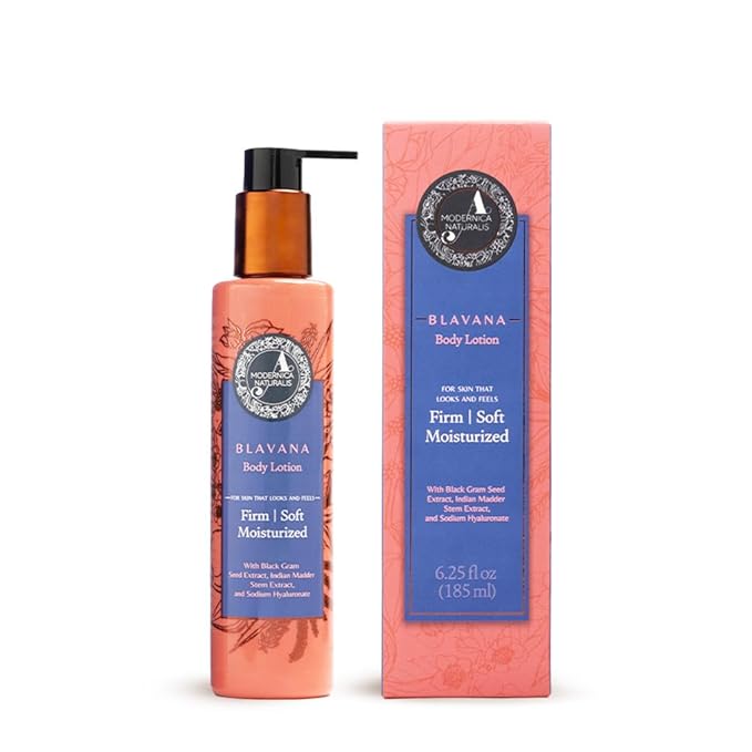A. Modernica Blavana Body Lotion | Ayurvedic-Based Moisturizer for Dry, Aging Skin | Enriched with Black Gram, Manjistha, Almond Oil & Sesame Seed Oil | Lightweight & Fast-Absorbing | 6.25 fl oz-FemmiqueWomen