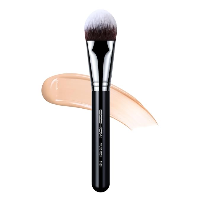 EIGSHOW Flat Foundation Brush, Large Face Makeup Brush with Soft Dense Synthetic Bristles for Blending Liquid Cream Powder (F628)-FemmiqueWomen