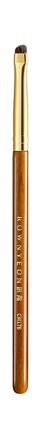Desert Oak Series Soft-Angle Eyeshadow Brush - Curved Edge Pony Hair for Crease & Lash Lines, Bubinga Handle (CM 176)-FemmiqueWomen