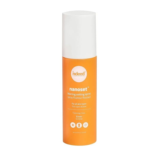 Indeed Labs Nanoset Blurring Setting Spray - Made With Ectoin - Lightweight, Long Lasting, Mattifying, Revitalizes, Controls Shine, Refreshes, Hydrates, All-Day Wear (Setting Spray)-FemmiqueWomen