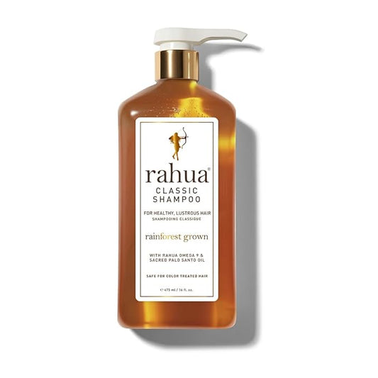 Rahua Classic Shampoo with Easy-Use Pump 16 Fl Oz Naturally Infused, Plant Powered Ingredients for Healthy Scalp and Hair, Safe for Color Treated Hair, Palo Santo Aroma, Best for All Hair Types, Vegan-FemmiqueWomen