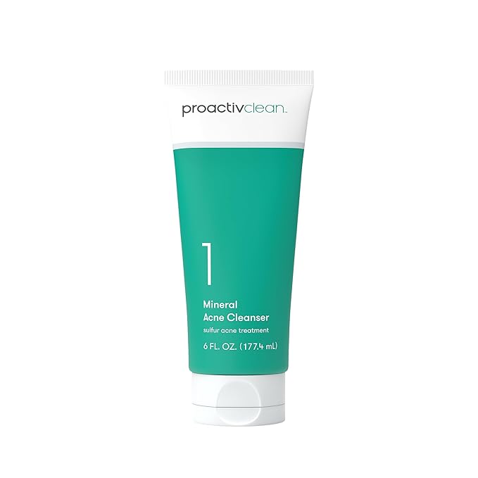 Proactiv Clean Mineral Acne Cleanser- Sulfur Acne Treatment Face Wash for Sensitive Skin- Gentle Daily Acne Cream Facial Cleanser with Soothing Chamomile- 6oz-FemmiqueWomen