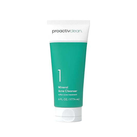 Proactiv Clean Mineral Acne Cleanser- Sulfur Acne Treatment Face Wash for Sensitive Skin- Gentle Daily Acne Cream Facial Cleanser with Soothing Chamomile- 6oz-FemmiqueWomen