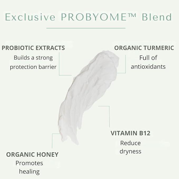 Yobee Body & Face Moisturizing Cream for Dry, Sensitive Skin | Probiotic extracts, Honey, Turmeric, Vitamin B12, Ceramides, Shea Butter | Fragrance Free | For Kids & Adults (6)-FemmiqueWomen