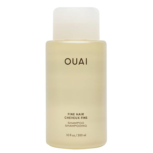 OUAI Fine Shampoo - Volumizing Shampoo with Strengthening Keratin, Biotin & Chia Seed Oil for Fine Hair - Delivers Clean, Weightless Body - Paraben, Phthalate & Sulfate Free Hair Care (10 Fl Oz)-FemmiqueWomen