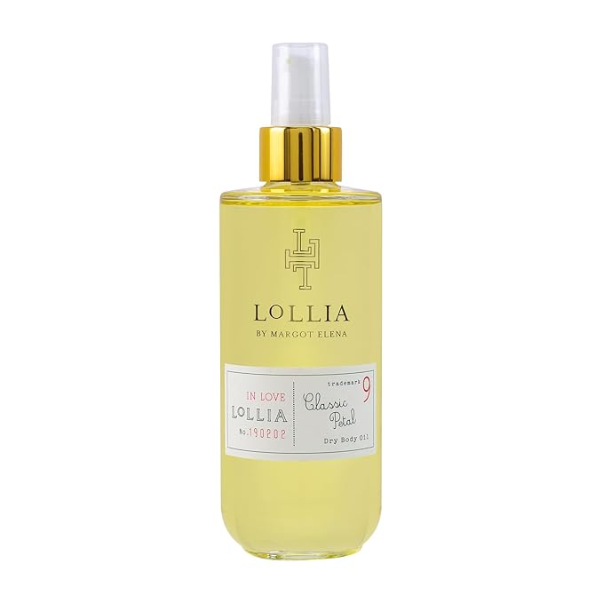 LOLLIA In Love Dry Body Oil, 6.8 Fl. Oz. – Classic Petal – Women’s, Scented, Moisturizing, Dry Body Oil for Women, For All Skin Types-FemmiqueWomen