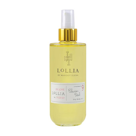 LOLLIA In Love Dry Body Oil, 6.8 Fl. Oz. – Classic Petal – Women’s, Scented, Moisturizing, Dry Body Oil for Women, For All Skin Types-FemmiqueWomen