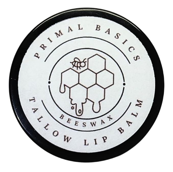 100% Grass Fed Grass Finished Beef Tallow and Beeswax Lip Balm, Face Moisturizer, Body Balm, for Oily, Dry, Sensitive Skin, USA Made-FemmiqueWomen