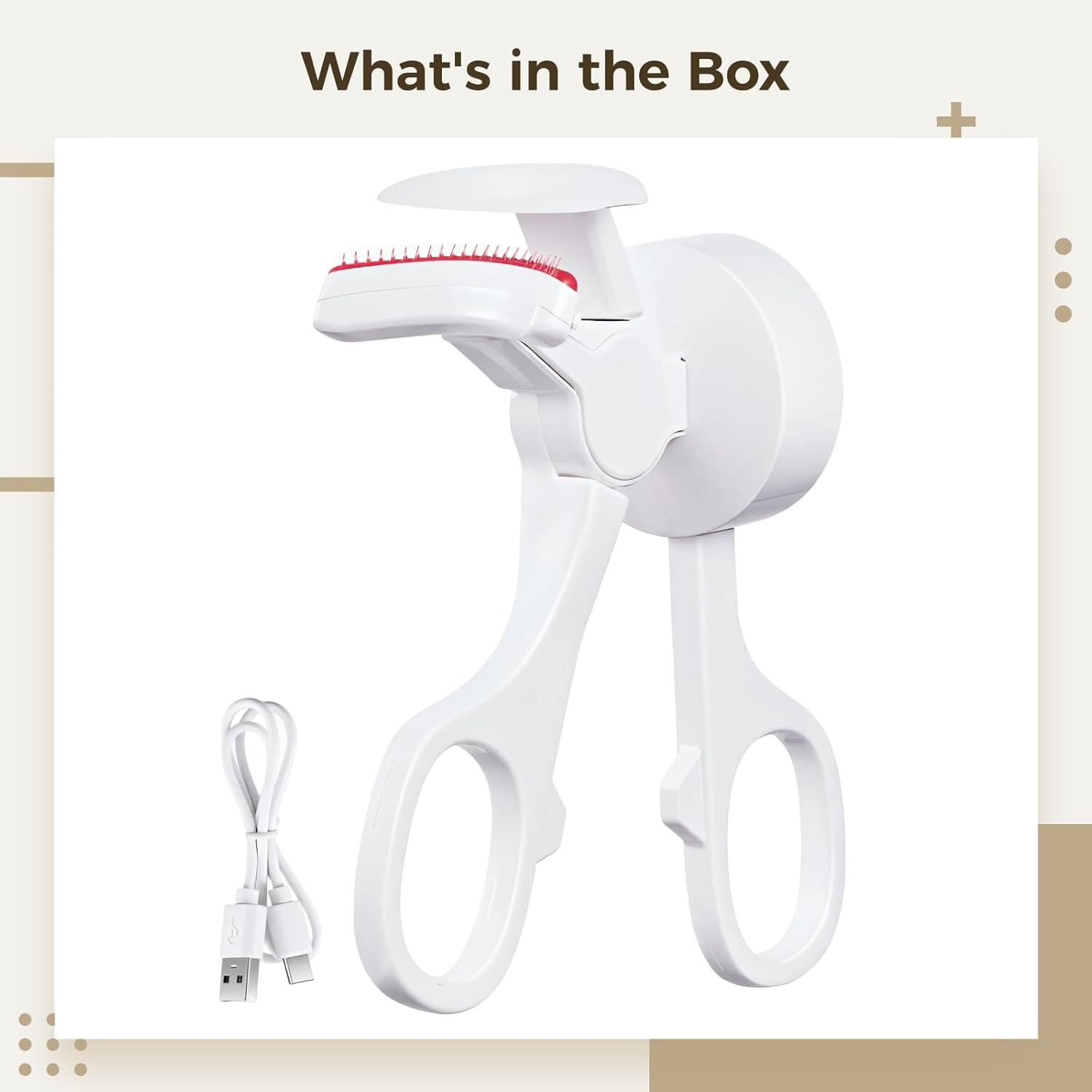 Heated Lash Curler, C-Shaped Intelligent Eyelash Curler, 3-Level Temperature Control, USB Rechargeable Electric Eyelash Styler, Portable Design, Personalized Curling Experience-FemmiqueWomen