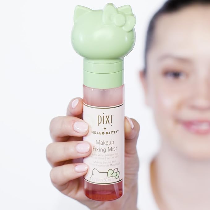 Pixi + Hello Kitty Makeup Fixing Mist |Lightweight Setting Spray | 80 ml / 2.7 fl oz-FemmiqueWomen