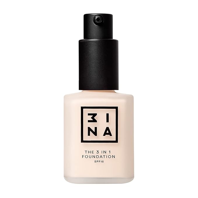 3INA The 3-In-1 Foundation 210 - Vegan Formula - Combination Of Primer, Concealer And Foundation - Medium Coverage - Natural Finish - Perfect For Covering Lines And Blemishes - Long Lasting - 1.01 Oz-FemmiqueWomen