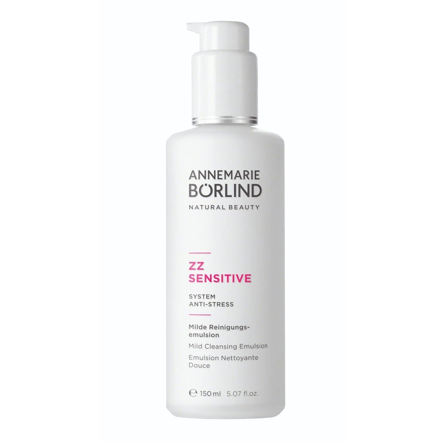 ANNEMARIE BÖRLIND - ZZ SENSITIVE Mild Cleansing Emulsion - Facial Wash with Hyaluronic Acid and Golden Orchid to Remove Impurities on Sensitive Skin and Restore the Skin Flora - Step 1 of 5-5 Oz-FemmiqueWomen