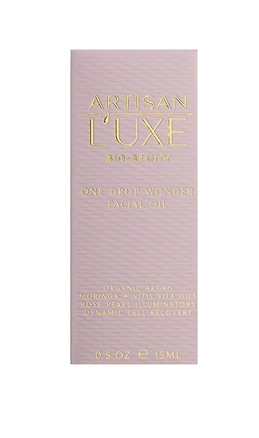 Artisan L’uxe One Drop Wonder Facial Oil Radiant Facial Oils with Rose Pearl Illuminators Organic Argan & Moroccan Hydrating Face Oil Anti Aging Skin Care Facial Oil Rose Oil 0.5 Oz.-FemmiqueWomen