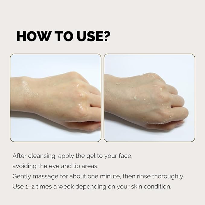 IASO Triple Action White Peeling Gel | Exfoliating Gel for Face, eep Pore Cleanse, Tone-Up Effect & Smoother Skin Texture, Korean Skin Care, 5.07 oz-FemmiqueWomen