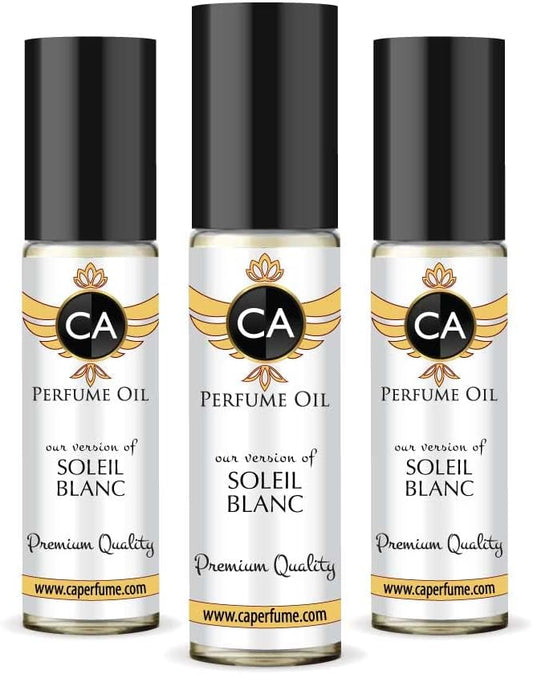 CA Perfume Impression of Soleil Blanc For Women & Men Replica Fragrance Body Oil Dupes Roll-On 0.3 Fl Oz-X3-FemmiqueWomen
