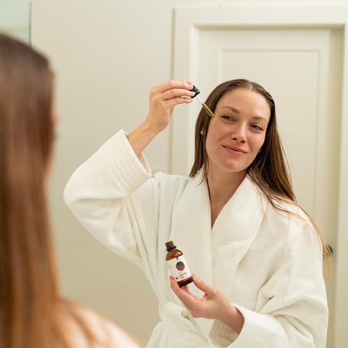 Organic Jojoba Oil, Cold Pressed Jojoba Oil for Face, Skin Care, and Hair Care, USDA Certified Organic 100% Pure, Hexane Free, 2 Fl Oz.-FemmiqueWomen