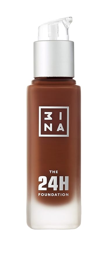 3INA The 24H Foundation 678-24H Long-Wearing Formula - Medium To High Buildable Coverage - Smooth Matte Finish - Expanded Shade Selection - Waterproof, Cruelty Free, Vegan Makeup - 1.01 Oz-FemmiqueWomen