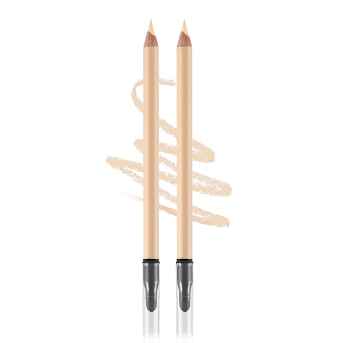 2pcs Concealer Pencil with Sponge,Full Coverage,Waterproof Under Eye Concealer Stick for Dark Circles,Blemishes,Aging Spots,Acne,Freckles-FemmiqueWomen