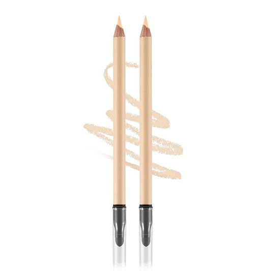 2pcs Concealer Pencil with Sponge,Full Coverage,Waterproof Under Eye Concealer Stick for Dark Circles,Blemishes,Aging Spots,Acne,Freckles-FemmiqueWomen
