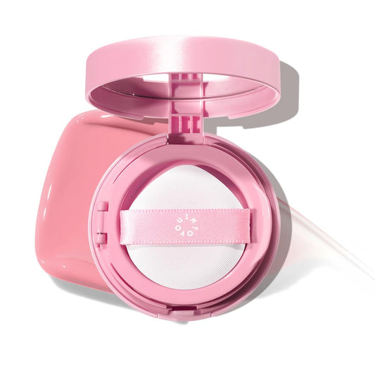 INTO YOU Cream Blush Air Cushion for Cheeks Eyes, Moisturizing, Lightweight, Dewy Finish Face Makeup, Long Wearing, Buildable, Blendable, Pigmented Liquid Blush, for All Skin Tones, Cool Lavender-FemmiqueWomen